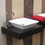 BLAT WENGE 600X450X100 CU GAURA (mobilier baie)