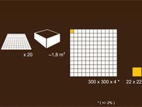 Detalii dimensiune placă mozaic