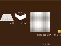 Detalii dimensiune placă mozaic