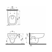 Vas wc suspendat Kolo Geberit Group, Traffic, rimfree, alb