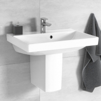 Lavoar Villeroy & Boch, Avento, 65 cm, dreptunghiular, cu orificu pentru baterie si preaplin, alb