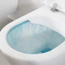 Set vas WC stativ Villeroy & Boch, O.Novo, direct flush, cu rezervor si capac soft close, alb