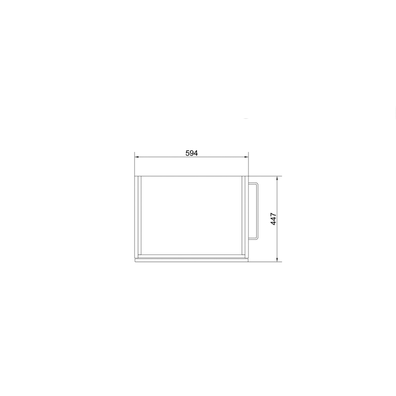 Mobilier Cersanit, Smart, suspendat, pentru lavoar, cu doua sertare, 60 cm, alb