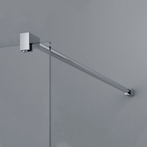 Paravan de dus Sanswiss, Pur, profil crom, sticla transparenta, 100 x 200 cm