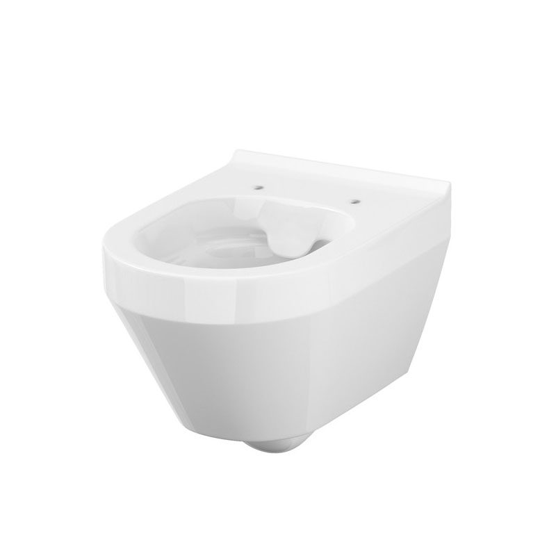 Set vas WC Cersanit, Crea, oval, suspendat cu capac Soft-Close si Easy Off inclus