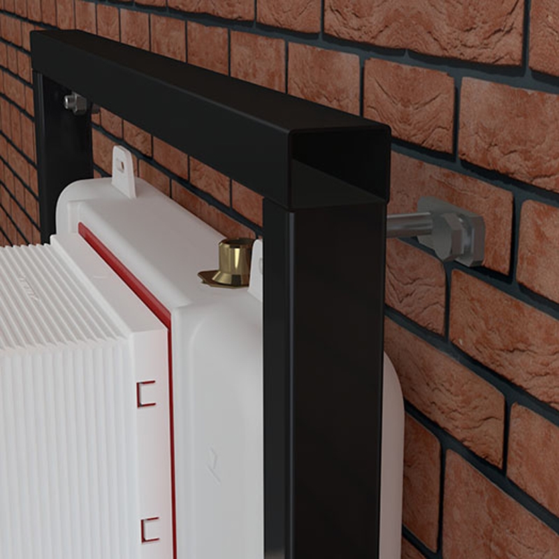 Rezervor wc incastrat Alcaplast, Basicmodul, slim, pentru montare in zidarie, pentru wc stativ, 8.4 cm