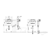 Rezervor wc incastrat Alca, Basicmodul, pentru montare in zidarie, pentru wc stativ