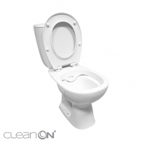 Set vas wc stativ Cersanit, Arteco New, cu Clean On, rezervor si capac Soft Close inclus,