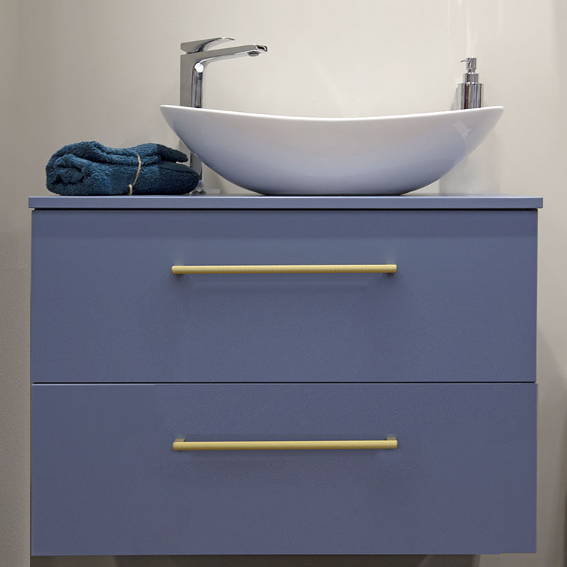 Lavoar pe blat Fluminia, My Pleasure, oval, 63.5 x 37.5 cm, alb