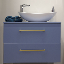 Lavoar pe blat Fluminia, My Pleasure, oval, 63.5 x 37.5 cm, alb