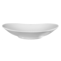 Lavoar pe blat Fluminia, My Pleasure, oval, 63.5 x 37.5 cm, alb