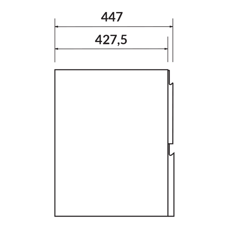 Mobilier suspendat Cersanit, Moduo, pentru lavoar incastrabil, 60 cm, gri