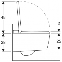 Set vas WC suspendat, Geberit, Aquaclean, Sela, cu capac cu functie de bideu, alb