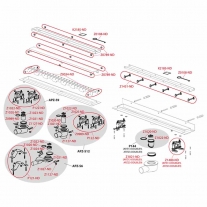 Set rigola de dus cu capac faiantabil, Alcadrain, APZ13-DOUBLE9 FIT AND GO, 55 cm