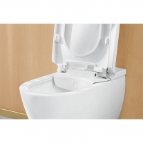 Set vas WC suspendat, Villeroy & Boch, ViClean-I100, DirectFlush, vas cu functie de bideu, alb