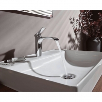 Baterie lavoar, Hansgrohe, Vivenis 110, cu ventil, crom