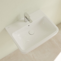 Lavoar suspendat, Villeroy & Boch, O.Novo, dreptunghiular, 60 cm, alb