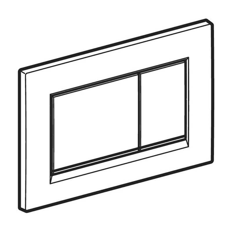 Clapeta cu actionare dubla, Geberit, Sigma30, negru mat