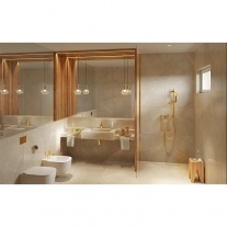 Baterie lavoar, Ferro, Fiesta, cu ventil click - clack, auriu lucios