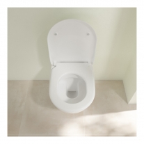 Set vas WC suspendat, Villeroy & Boch, Subway 2.0, cu capac SoftClose si QuickRelease, CeramicPlus, alb alpin