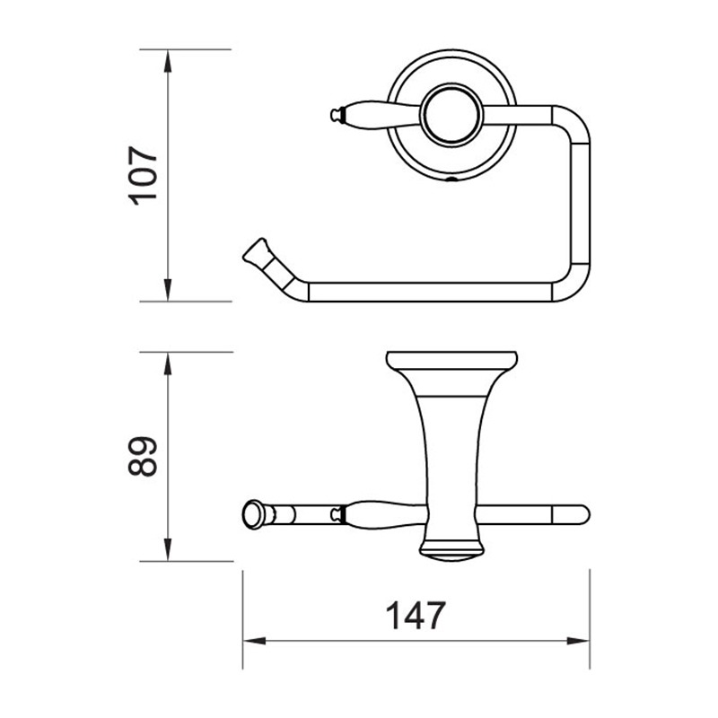 Suport hartie igienica, Ferro, Antica, bronz antichizat