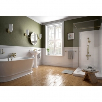 Set de dus, Ferro, Antica, baterie de dus cu para si furtun, bronz antichizat