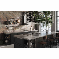 Baterie de bucatarie, Ferro, Camiro, cu pipa inalta, inox