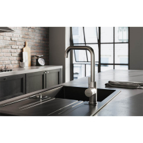 Baterie de bucatarie, Ferro, Camiro, cu pipa inalta, inox