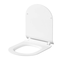 Set vas wc suspendat, Cersanit, City, oval, capac cu soft close si quick release, alb