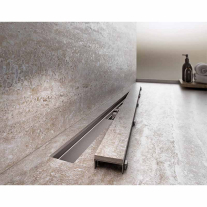 Rigola pentru dus cu capac faiantabil, Alcadrain, APZ115 MARBLE LOW, 105 cm