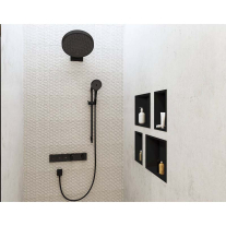 Palarie de dus, Hansgrohe, Rainfinity, 36 cm, negru mat