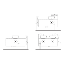 Lavoar pe blat, Hatria, Happy Hour 6:00 S, rotund, negru mat