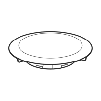 Capac ventil de scurgere, Geberit, pentru sifoanele de dus D90, alb aplin