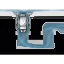 Sifon cu preaplin ascuns, Villeroy & Boch, ViFlow, cu capac ventil alb