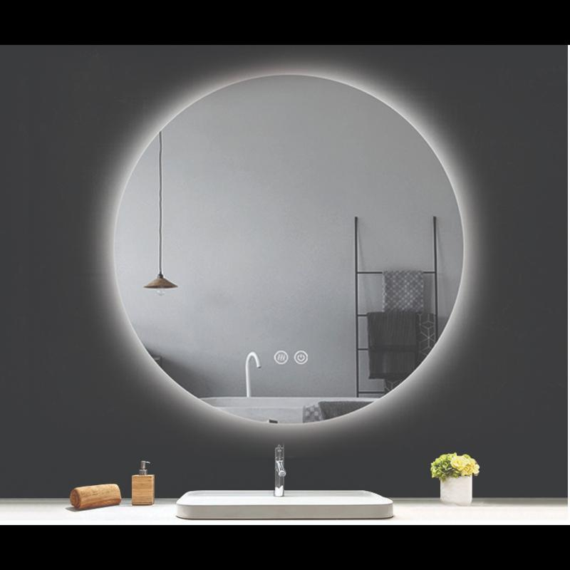 Oglindă, Fluminia, Calatrava Ambient 90, rotundă, cu iluminare LED, 3 culori, dezaburire
