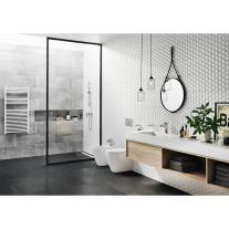 Set de duș, Ferro, Nessa, cu pară 3S, bară culisantă 70cm, suport pară, furtun de 150cm și săpunieră, crom