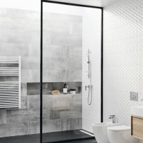 Set de duș, Ferro, Nessa, cu pară 3S, bară culisantă 70cm, suport pară, furtun de 150cm și săpunieră, crom