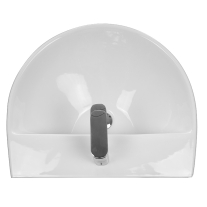 Lavoar Fluminia, Cassio 56, semirotund, 56.5 x 49.5 cm, alb