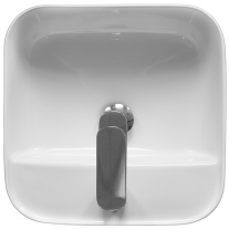 Lavoar pe blat, Fluminia, Juno-38, pătrat, 38,5 x 38,5 cm, alb