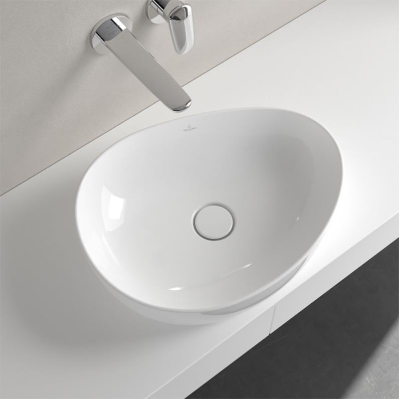 Lavoar pe blat, Villeroy & Boch, Antao, 51cm, oval, alb