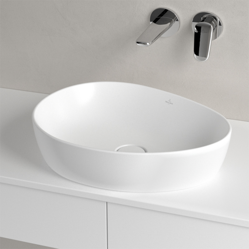 Lavoar pe blat, Villeroy & Boch, Antao, 51cm, oval, alb
