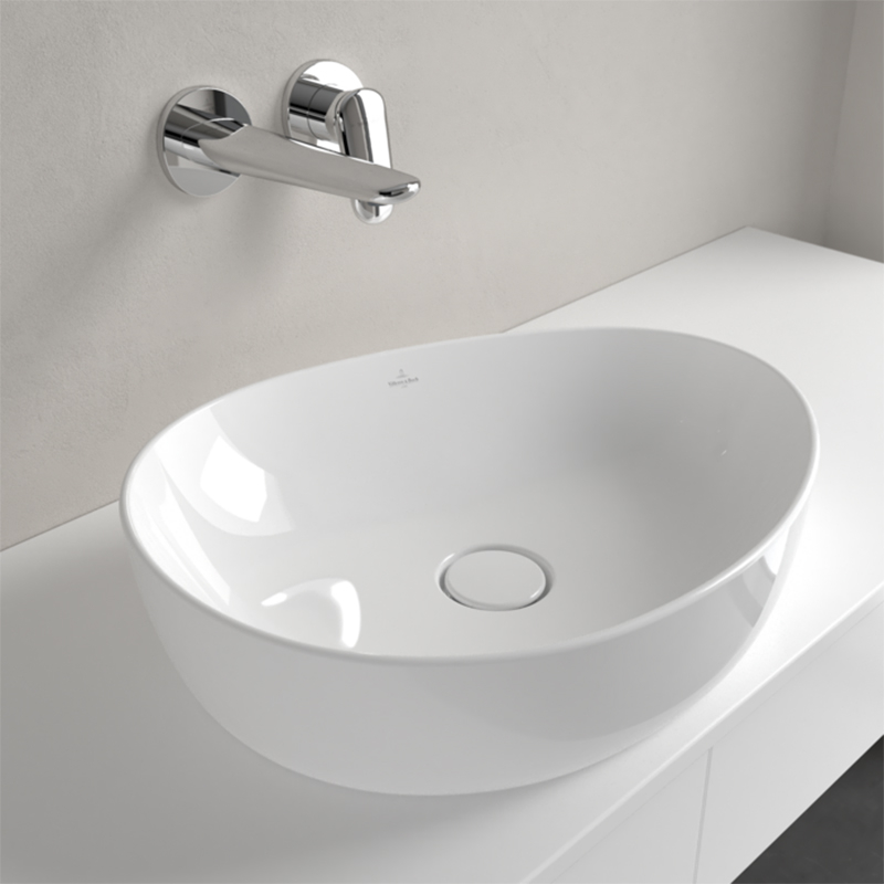 Lavoar pe blat, Villeroy & Boch, Antao, 51cm, oval, alb