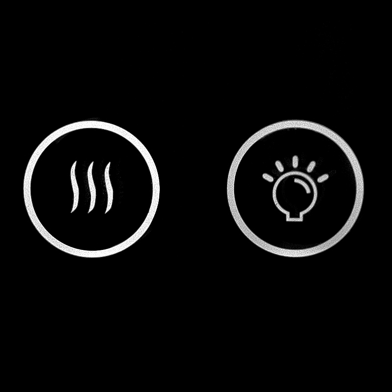 Oglindă Fluminia, Verona-60, dreptunghiulară, 60 x 80 cm, cu LED, 3 culori, dezaburire,