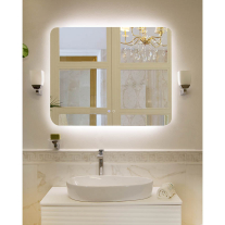 Oglindă Fluminia, Verona 100, dreptunghiulară 100 x 80 cm, cu iluminare LED, 3 culori, dezaburire