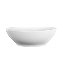 Lavoar pe blat, Fluminia, Rio, oval, 40 x 33 cm, alb mat
