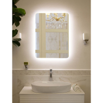 Oglindă Fluminia, Verona-60, dreptunghiulară, 60 x 80 cm, cu LED, 3 culori, dezaburire, 