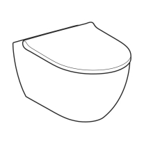 Set vas WC suspendat cu capac quick release Geberit, Acanto, TurboFlush