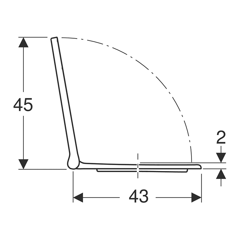 Capac WC, Geberit, Acanto, cu quick release și soft close, alb