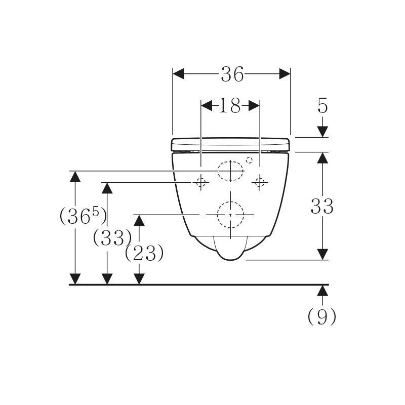 Set vas wc suspendat, Geberit, iCon, compact, rimless, cu capac soft close și quick release, alb