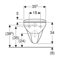 Set vas wc suspendat, Geberit, Selnova Square, rimfree, cu capac soft close și quick release, alb